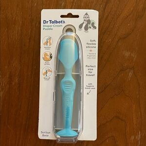 Blue Silicone Diaper Cream Paddle - Travel-Friendly Applicator